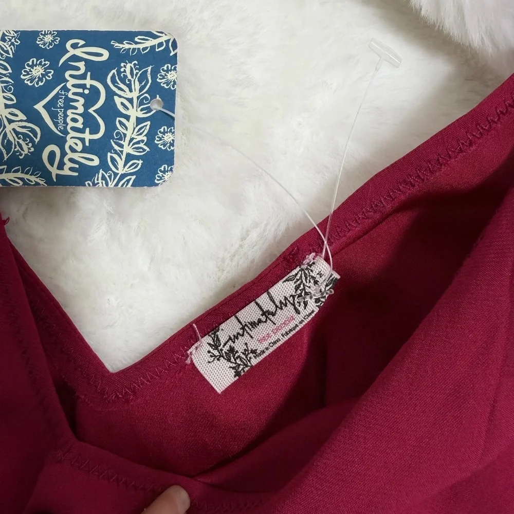 Free People Deep Red Camisole Top